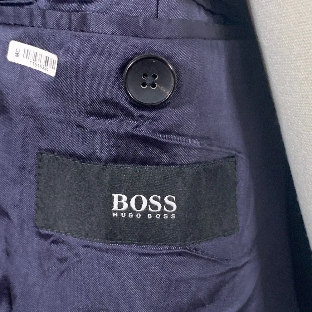 Hugo Boss Phoenix Blazer Mens 40S Navy Lanificio Tesse Biella Sport Coat